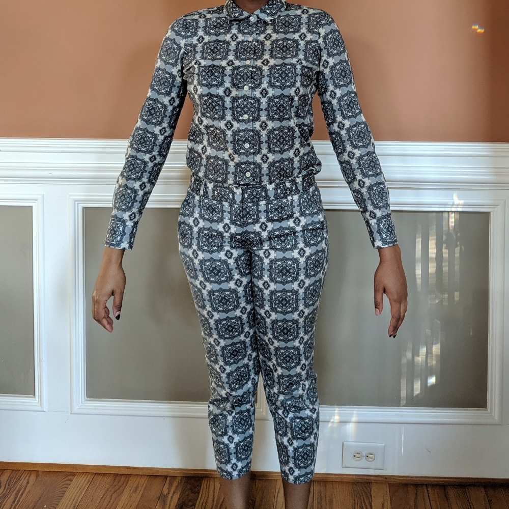 J. CREW Paisley Print Ankle Pants